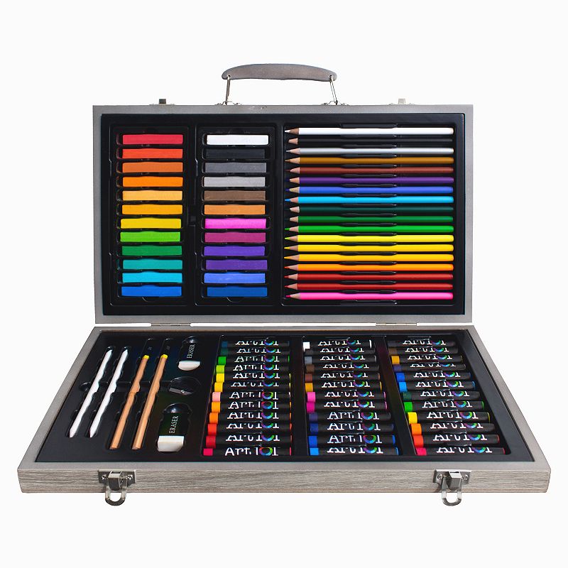 Art 101 Drawing， Sketching， and Doodling 111 Piece Wood Art Set