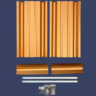 108 inch by 108 inch U Shaped Copper Metallic Metal Planter Box PTTM9x9x18-COPPERMETALLIC