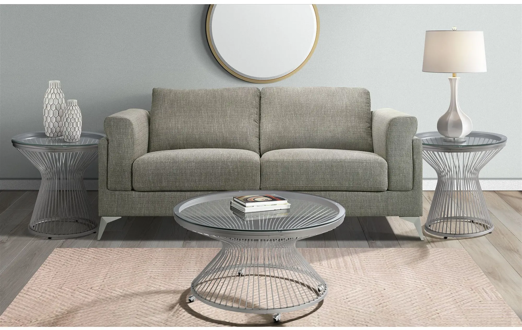 Lavinia Chrome Coffee Table