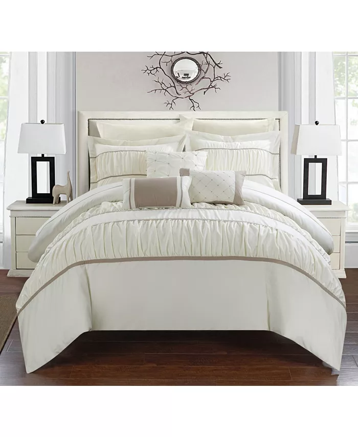 Chic Home Cheryl 10-Pc Queen Comforter Set