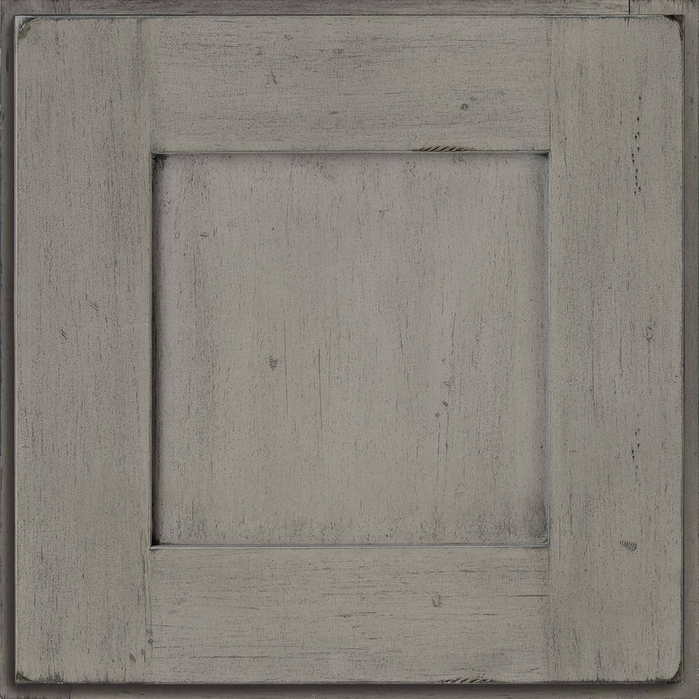 KraftMaid 14-58 in. x 14-58 in. Cabinet Door Sample in Aged River Rock RDCDSDRHM4E07M