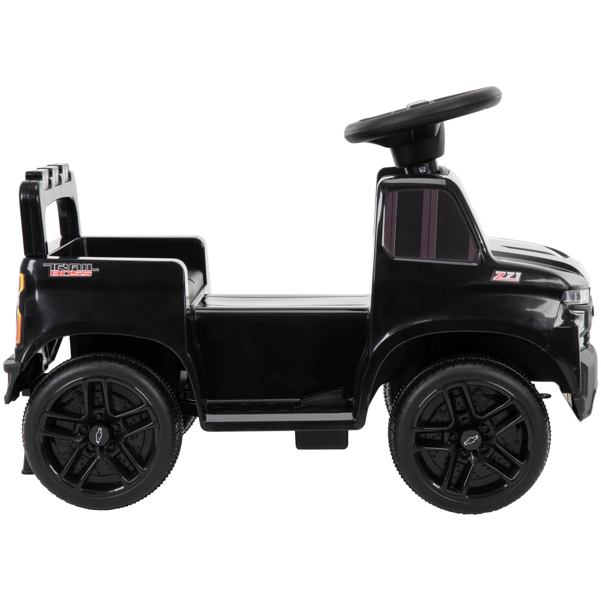 Huffy 6V Chevy Silverado Truck Ride-on Toy Quad for Kids, Black