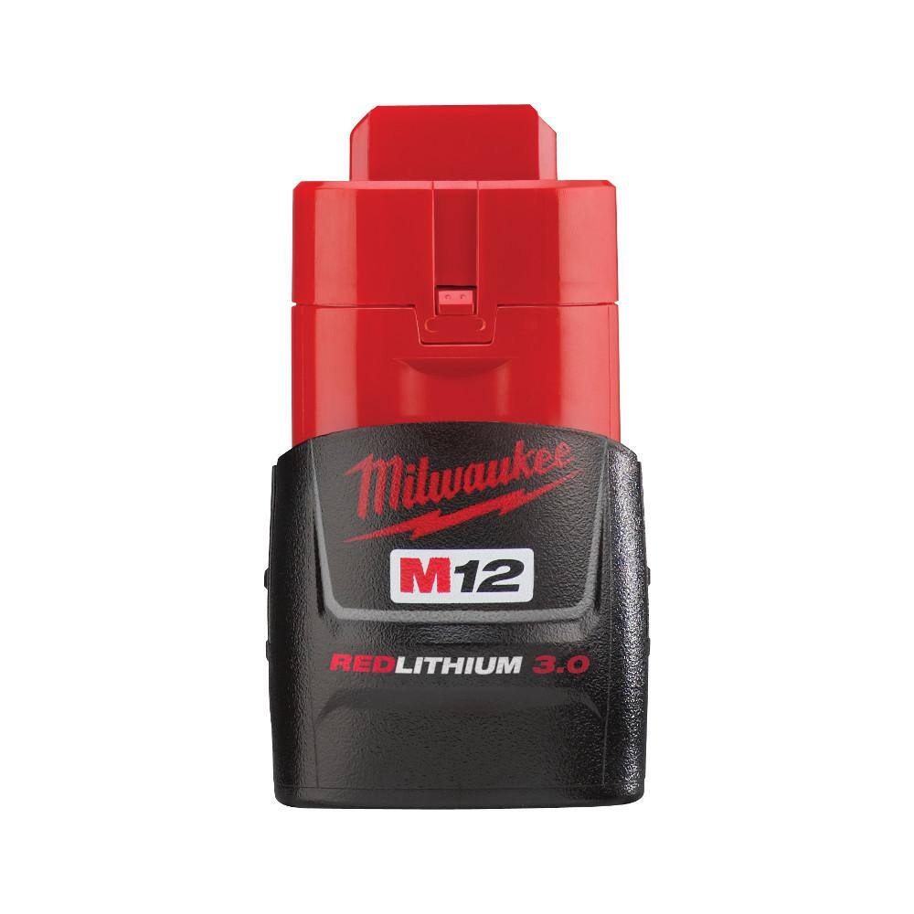 MW M12 12-Volt Lithium-Ion Extended Capacity Battery Pack Combo W 6.0Ah and 3.0Ah Batteries 48-11-2460-48-11-2430