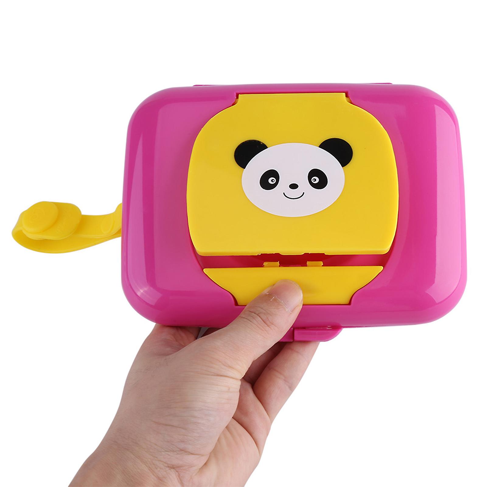 Baby Infant Outdoor Travel Stroller Wet Wipes Box Tissue Case Dispenser Roseandyellow