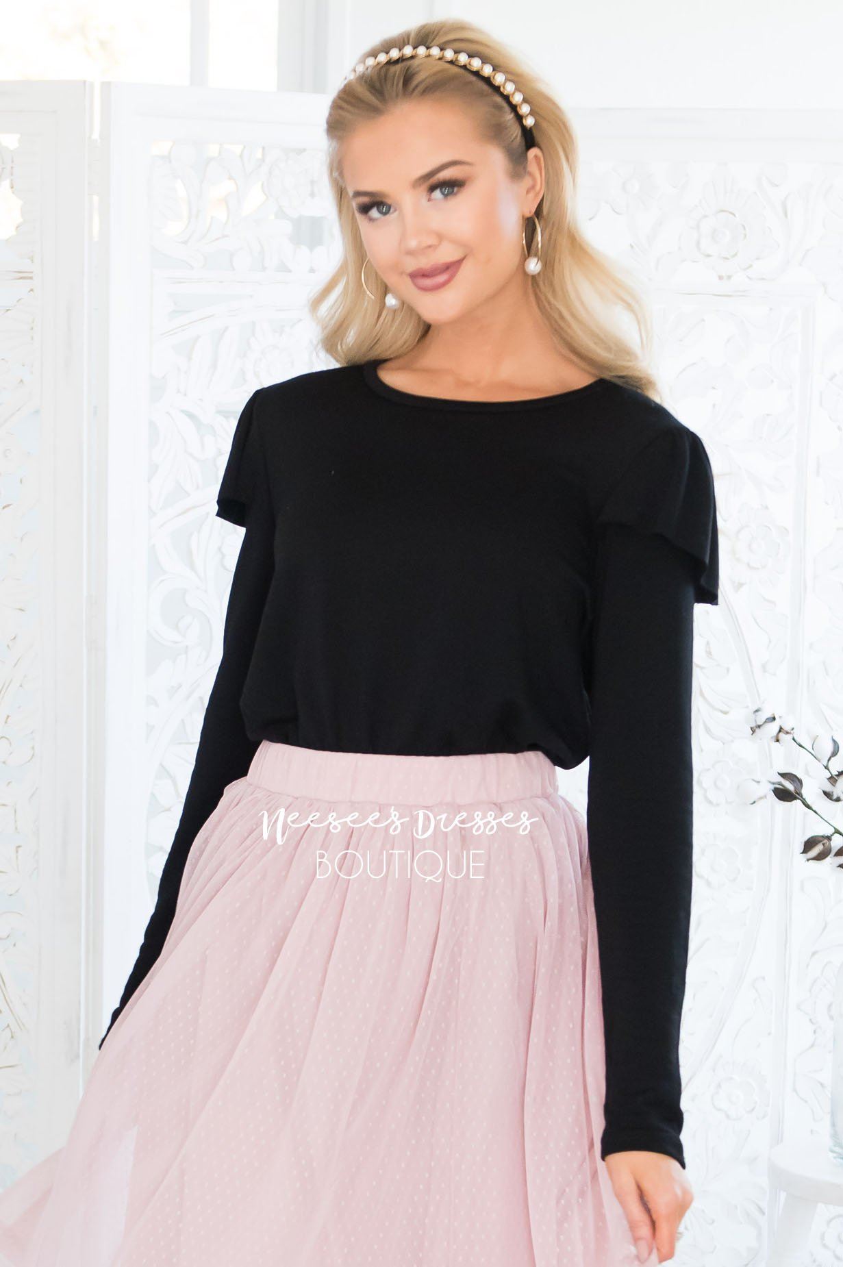 You're So Beautiful Ruffle Sleeve Top