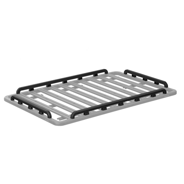 Yakima 76 By 65 Inch Aluminum Locknload Perimeter Raised Rail Kit For Roof Rack Fits Most T Slot Equipped Platforms Black 4 Rails