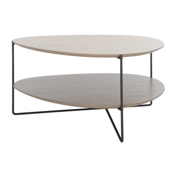 SAFAVIEH Ami Modern 2-Tier Coffee Table - 30 in. W x 28 in. D x 16 in. H