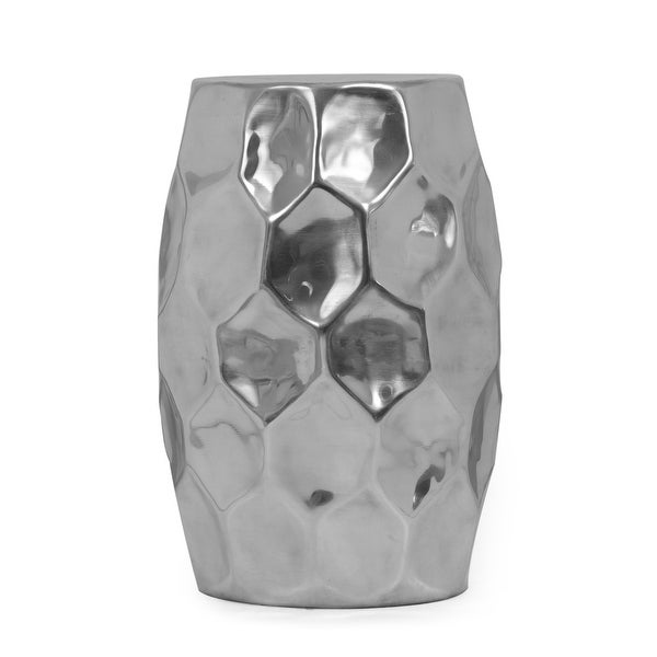 Peniel Modern Glam Handcrafted Aluminum Honeycomb Side Table by Christopher Knight Home - 12.00