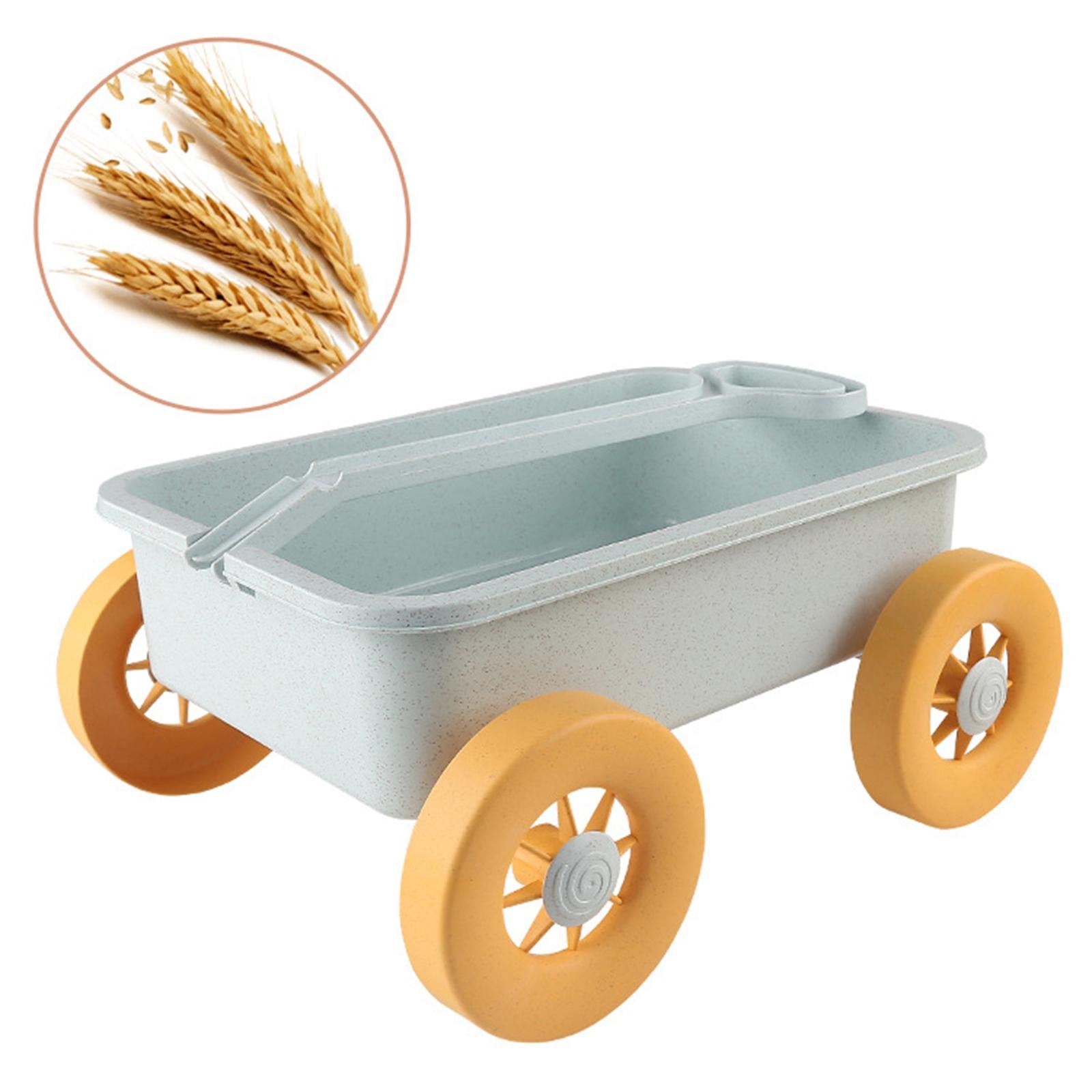 Wagon Beach Toy Cart,Play Motor Vehicles Outdoor Toy,Wheelbarrow Small Wagon Toys,Garden Wagon Tools Toy for Holding Small Toys