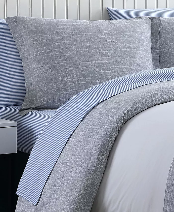 Poppy and Fritz CLOSEOUT! Connery Stripe Twin Duvet Cover Set