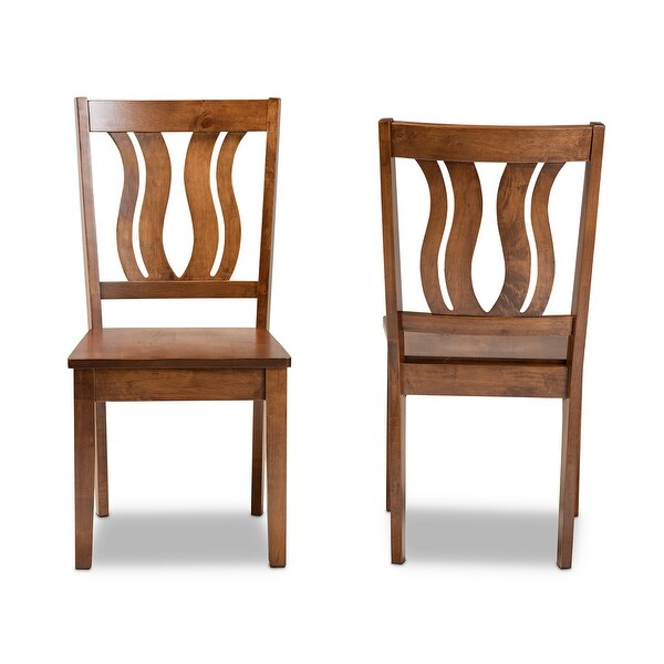 Fenton Mid-Century Modern 2-Piece Dining Chair Set