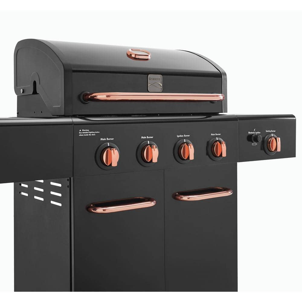 KENMORE 4-Burner plus Side Burner Propane Gas Grill with Copper Accents PG-40409S0LB-2