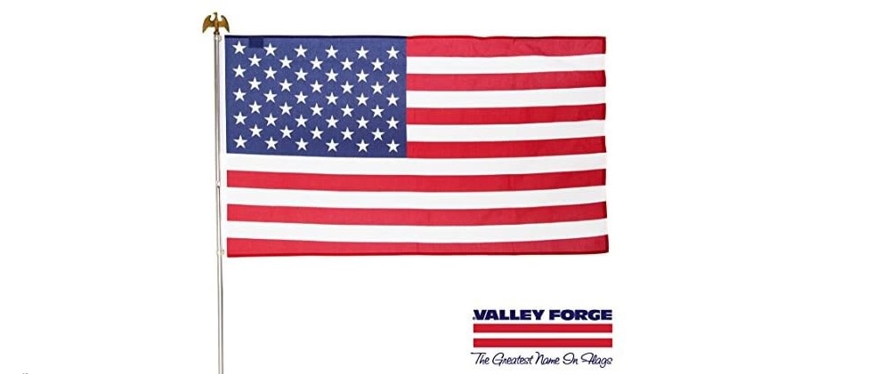 3 Ft. Width x 5 Ft. Height Poly-Cotton American Flag Kit