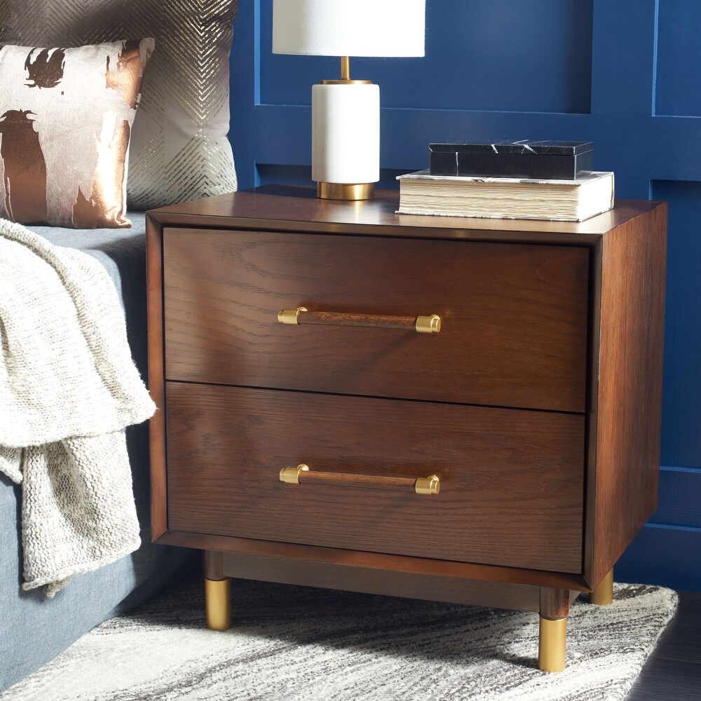 SAFAVIEH Justice 2 Drawer Accent Table Nightstand