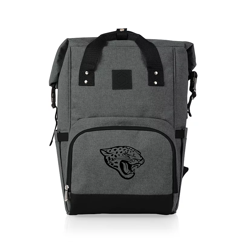 Picnic Time Jacksonville Jaguars On The Go Roll-Top Cooler Backpack