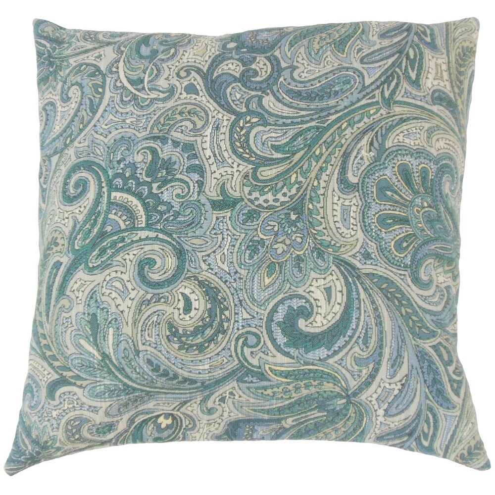 Set of 2 Vilette Paisley Throw Pillows in Danube