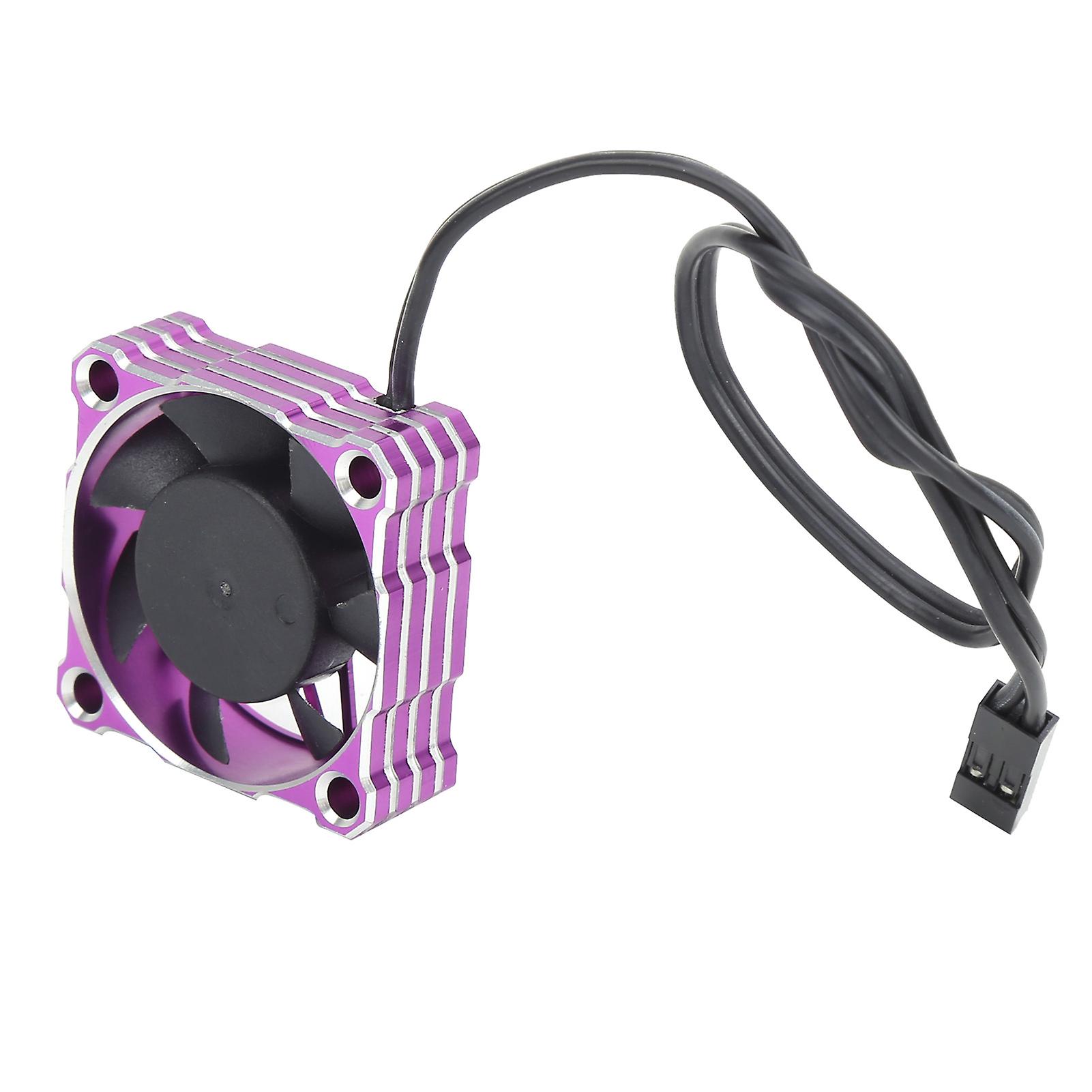 Rc Car Cooling Fan Waterproof For Competition High Speed Motor 16000rpm 30 X 30mm 5-9v(purple )