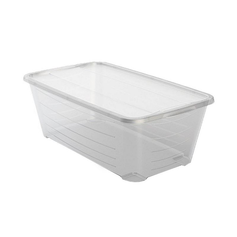 Life Story 6L Shoe and Closet Storage Box Stacking Containers， Clear (10 Pack)