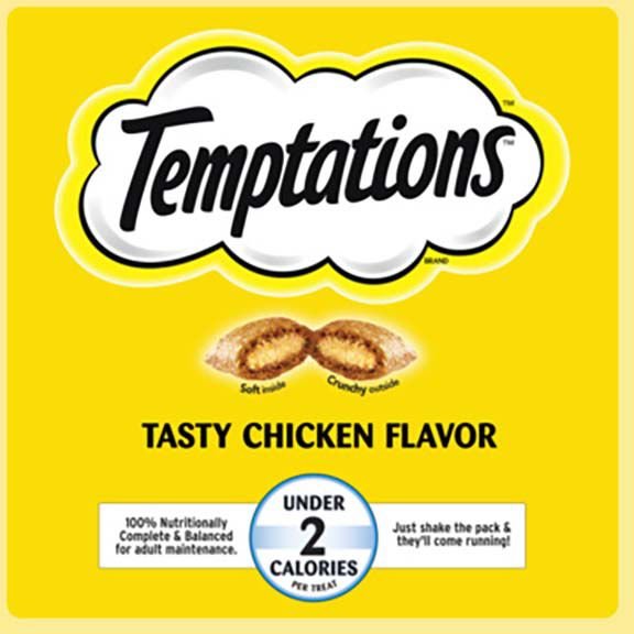 Temptations Classic Tasty Chicken Soft and Crunchy Cat Treats