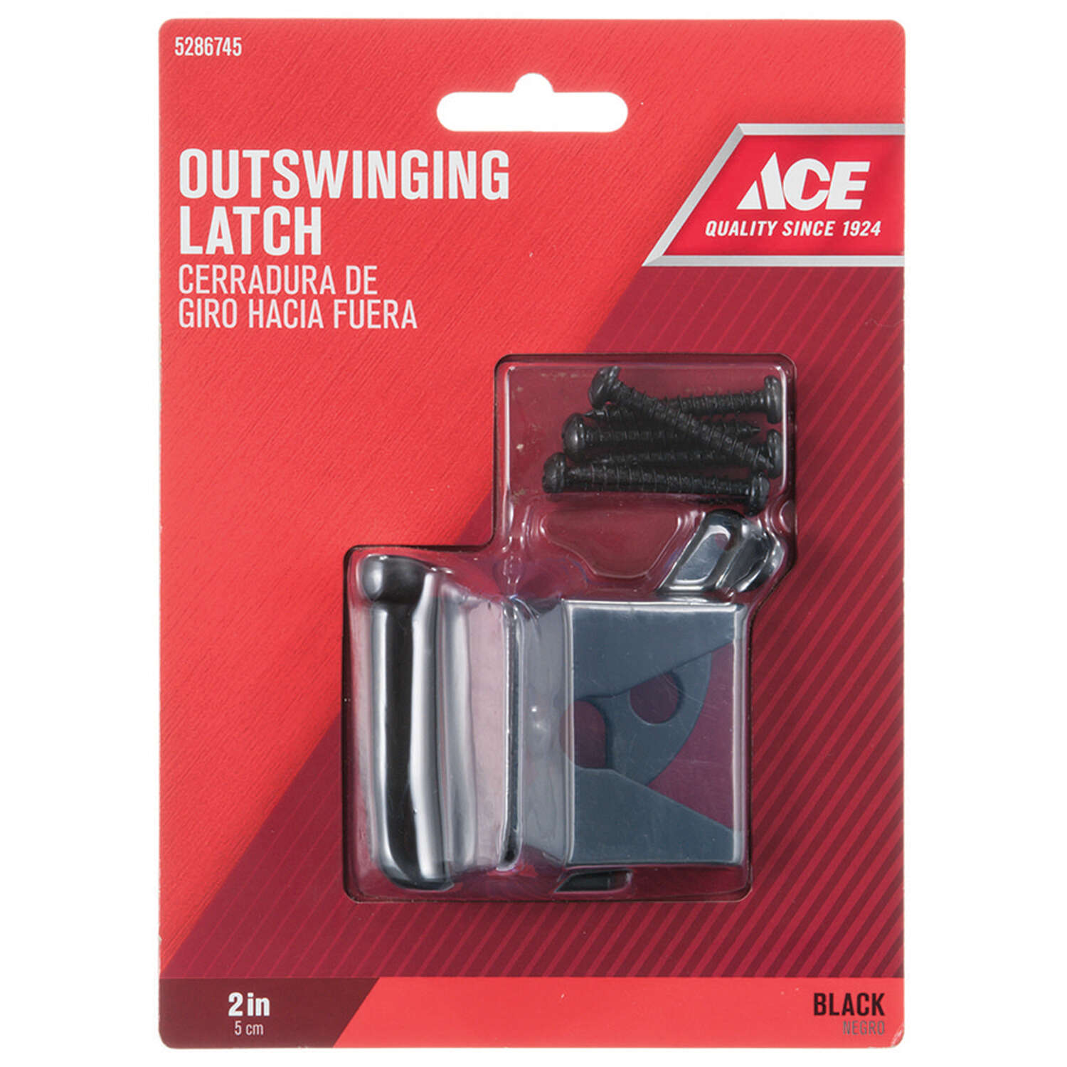 Ace 6.89 in. H X 5 in. W X 1.89 in. L Gloss Zinc Gate Latch