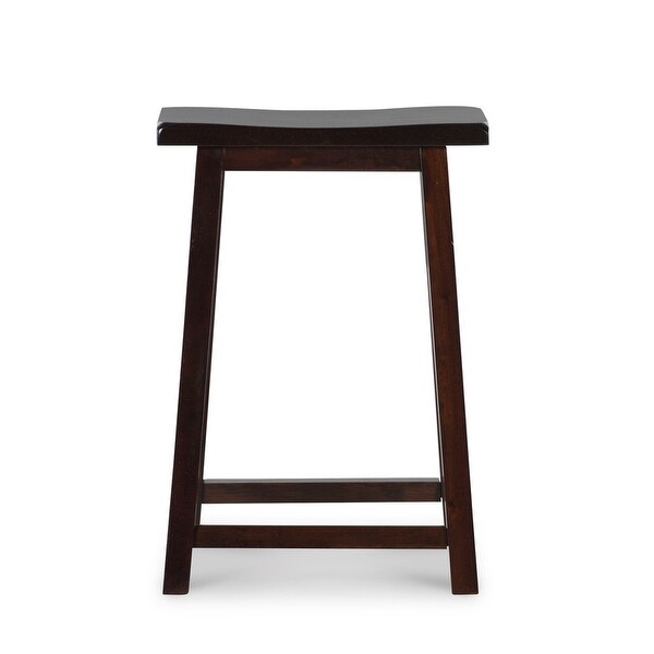 The Gray Barn Cackleberry Saddle Seat Backless Counter Stool