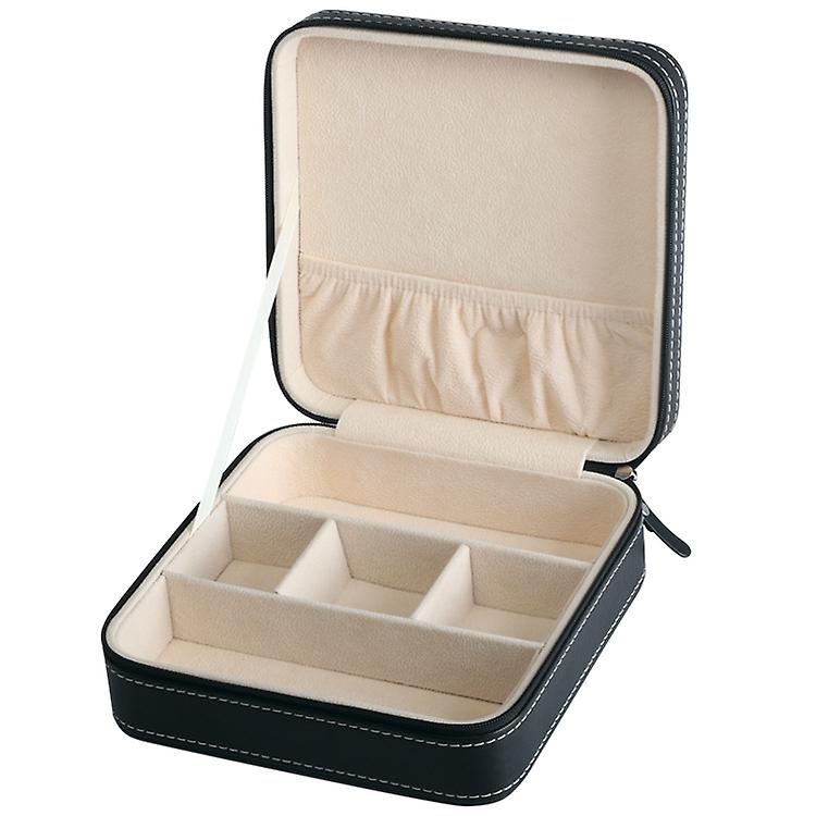 Travel Sunglass Organizer Collector - Faux Leather Jewelry Storage Case Box