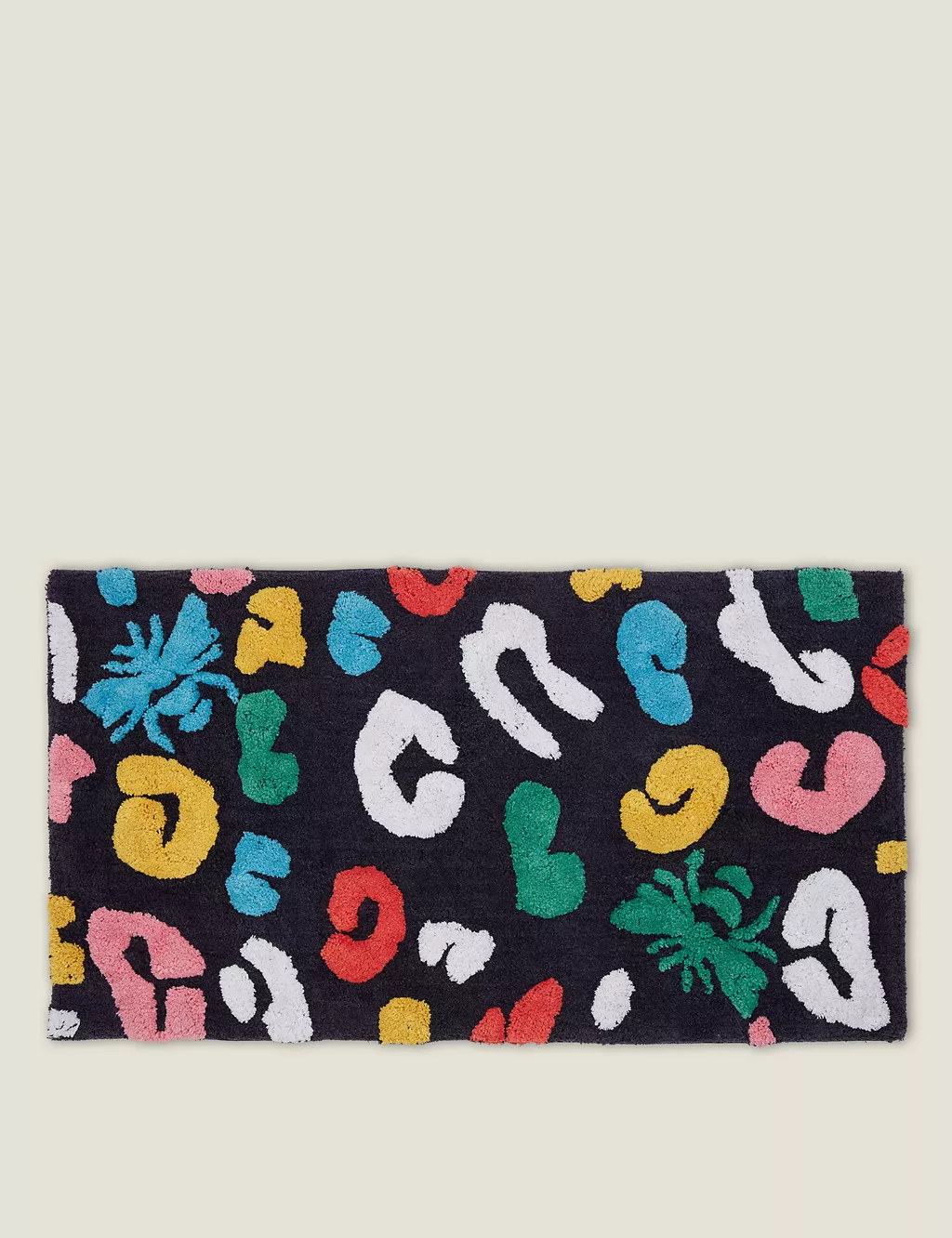 Pure Cotton Leopard Bee Bath Mat