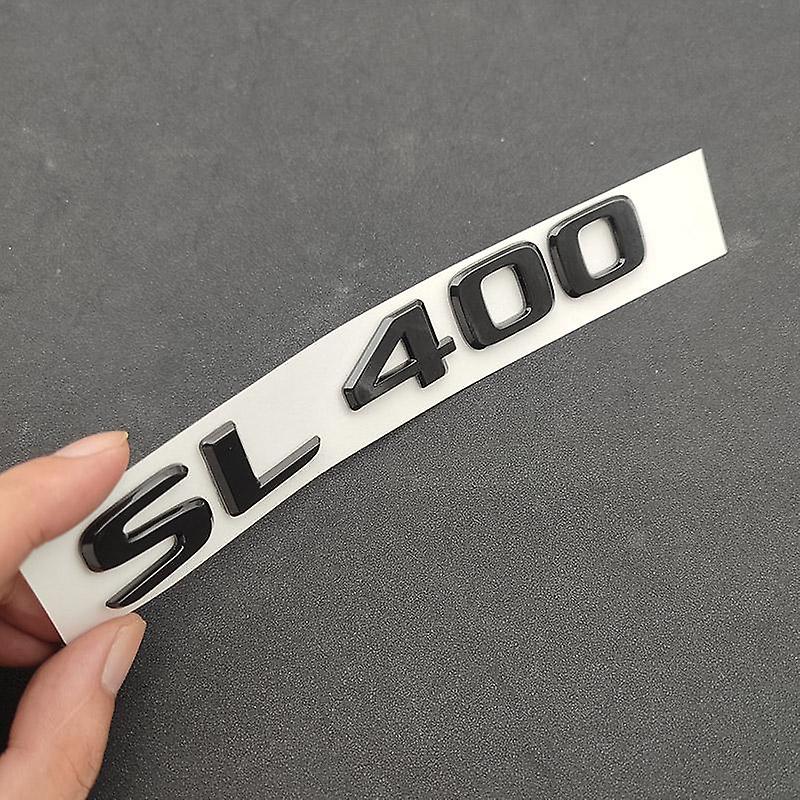 3d Abs Letters Car Trunk Badge Sl 43 55 63 65 300 350 400 450 500 550 Emblem Logo For Mercedes Sl R230 R290 R231 Car Accessories