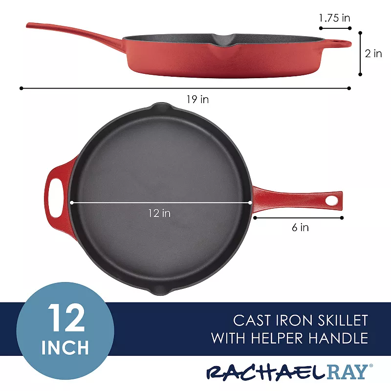 Rachael Ray NITRO 12-in. Cast-Iron Skillet