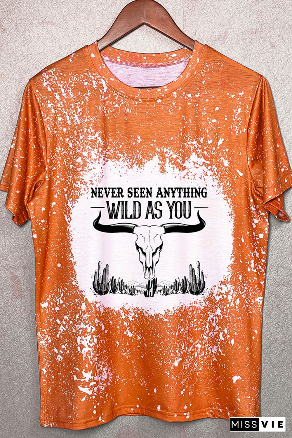 Wild As You Tie Dye Bleach Graphic Tee