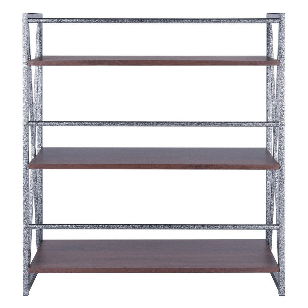 Isa 3/4/5 Tier Shelf  Graphite and Walnut