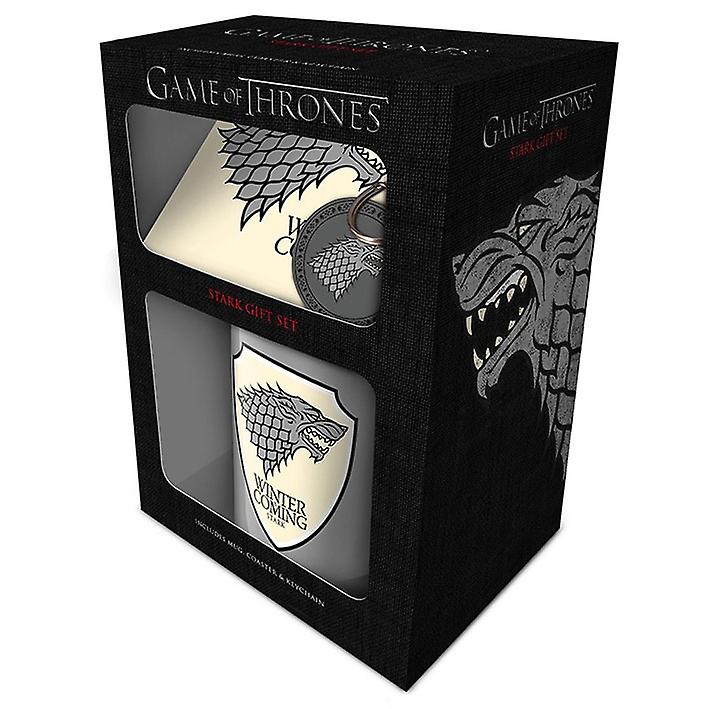 Game of Thrones Strong Mug， Coaster and Keychain Gift Set