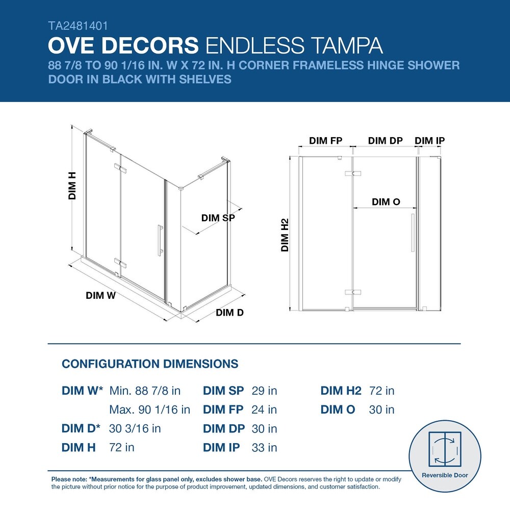 Endless Tampa Corner 88 7/8 to 90 1/16\