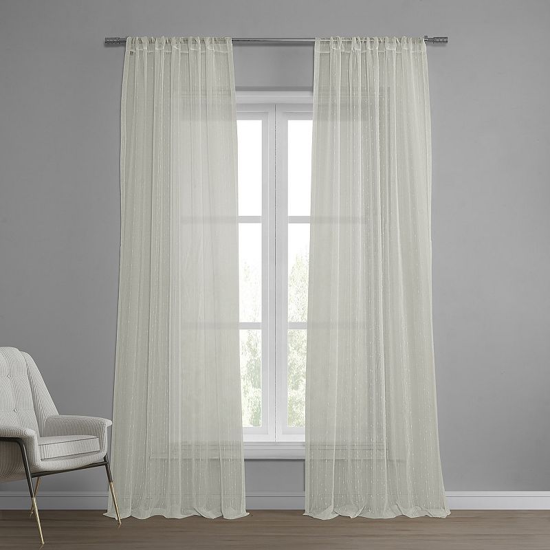 EFF Montpellier Striped Sheer Curtain