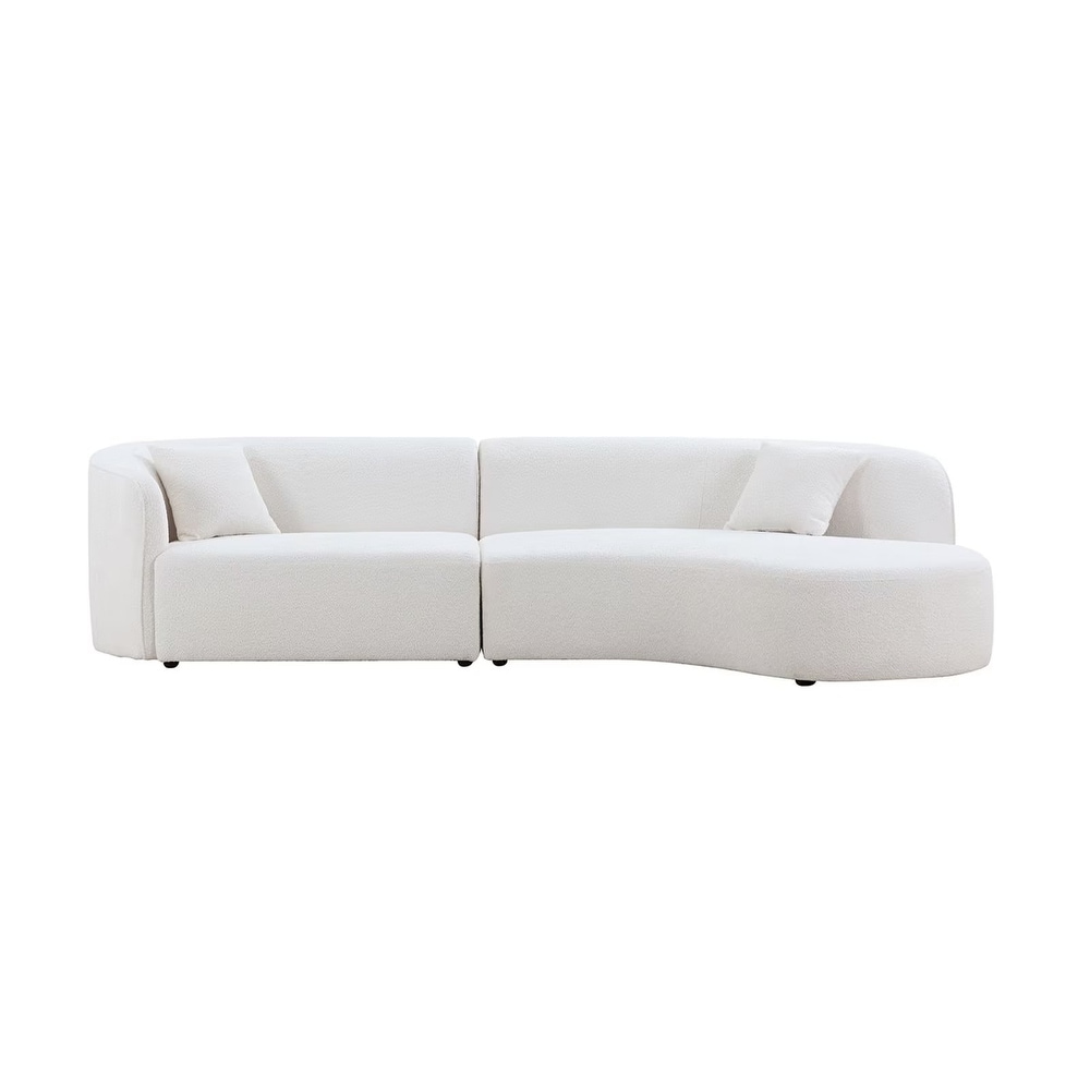 Luxury Modern Style Living Room Upholstery Curved Sofa   126\