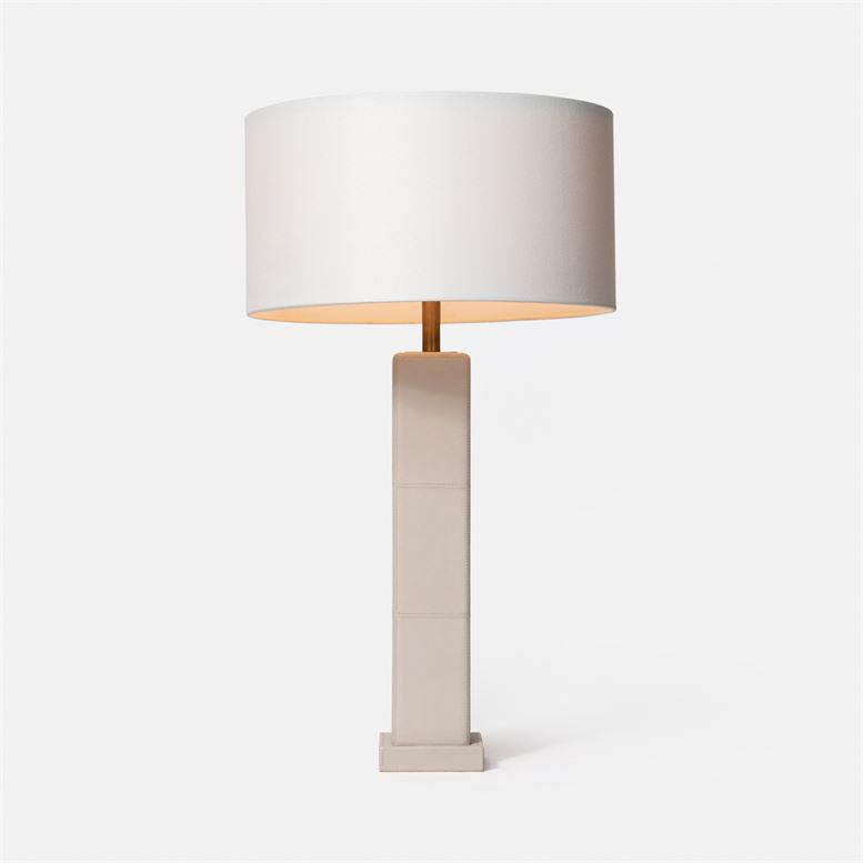 Charlie Full-Grain Leather Table Lamp