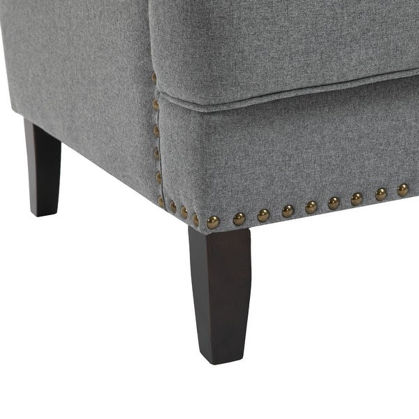 Modern Nailhead Accent Chair