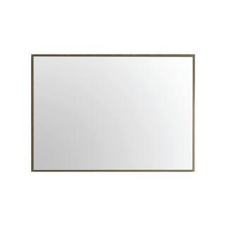 Eviva Gold 42 in. W x 30 in. H Small Rectangular Aluminium Framed Wall Bathroom Vanity Mirror in Gold EVMR-42X30-GLD