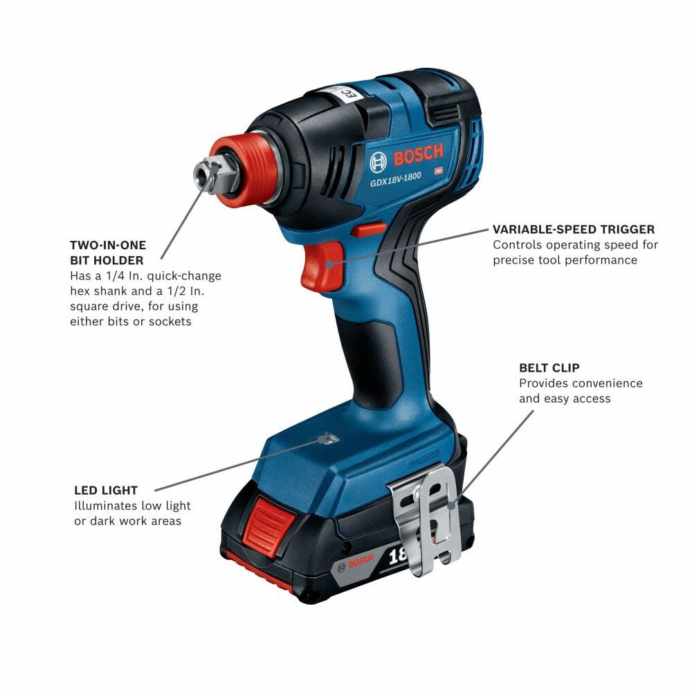 Bosch 18V 2 Tool Combo Kit GXL18V-233B25 from Bosch