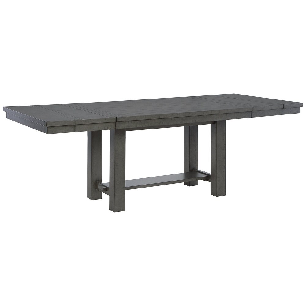 Ashley Furniture Myshanna Gray Rectangular Dining Room Extension Table   36\