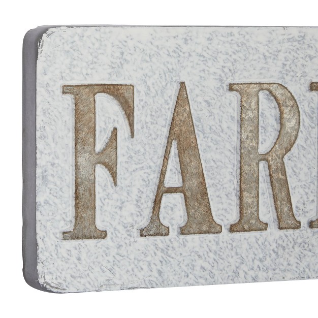 Farmhouse Metal Sign Wall Decor Beige Olivia amp May