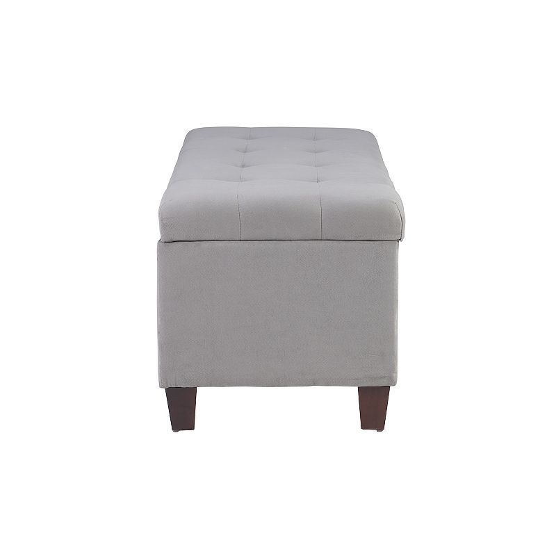 Linon Carmen Shoe Storage Ottoman