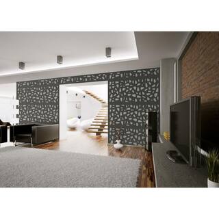 Modinex 6 ft x 3 ft Espresso Brown Decorative Composite Fence Panel featured in the Stonewall Design USAMOD3E