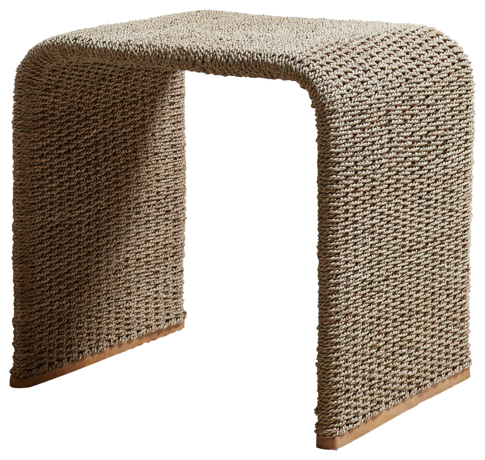 Uttermost Calabria Woven Seagrass end table   Beach Style   Side Tables And End Tables   by Modern Furniture LLC  Houzz