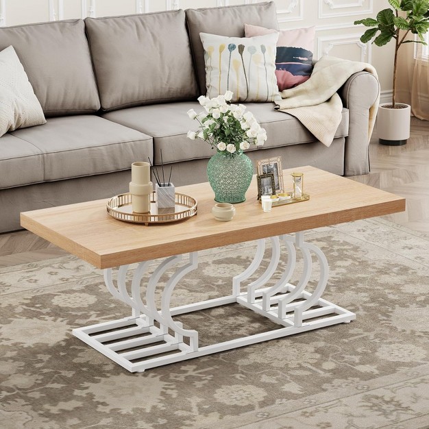 Tribesigns Modern Rectangular Coffee Table