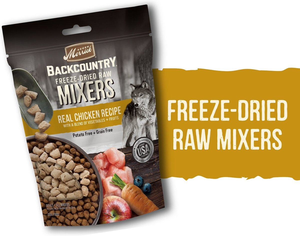 Merrick Backcountry Freeze-Dried Raw Real Chicken Recipe Grain-Free Freeze-Dried Dog Food