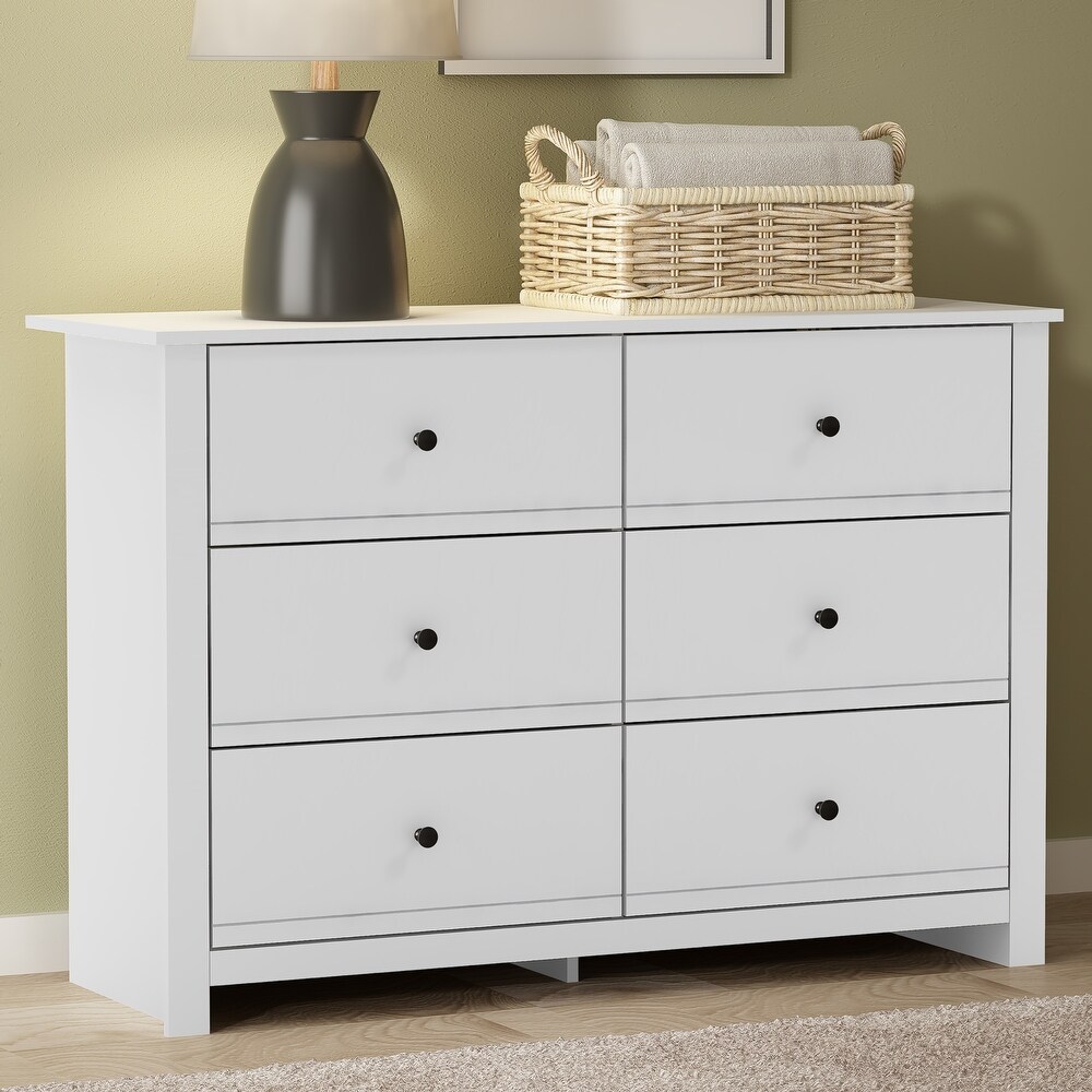 GALANO Genoa 6 Drawer Dresser 31.5 in. x 46.5 in. x 16.5 in.