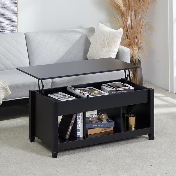 Lift Top Coffee Table Dining Table for Office， Small Apartment