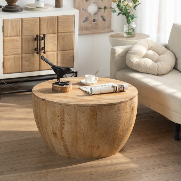 Vintage Style Bucket Shaped Coffee Table