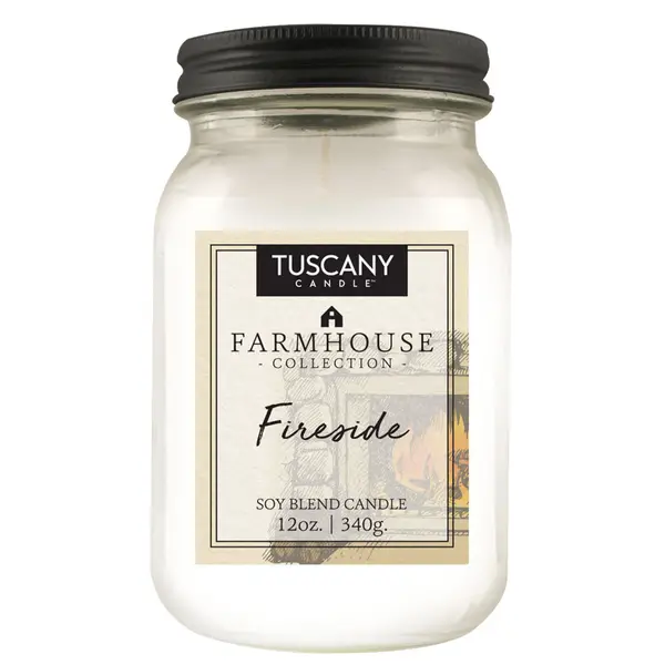 Tuscany Candle 12oz Fireside Farmhouse Candle